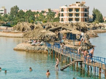 El Samaka Beach Hurghada Bagian luar foto